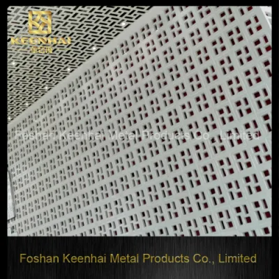 Подвесной металлический алюминиевый потолок для украшения коридора (KH-MC-08)